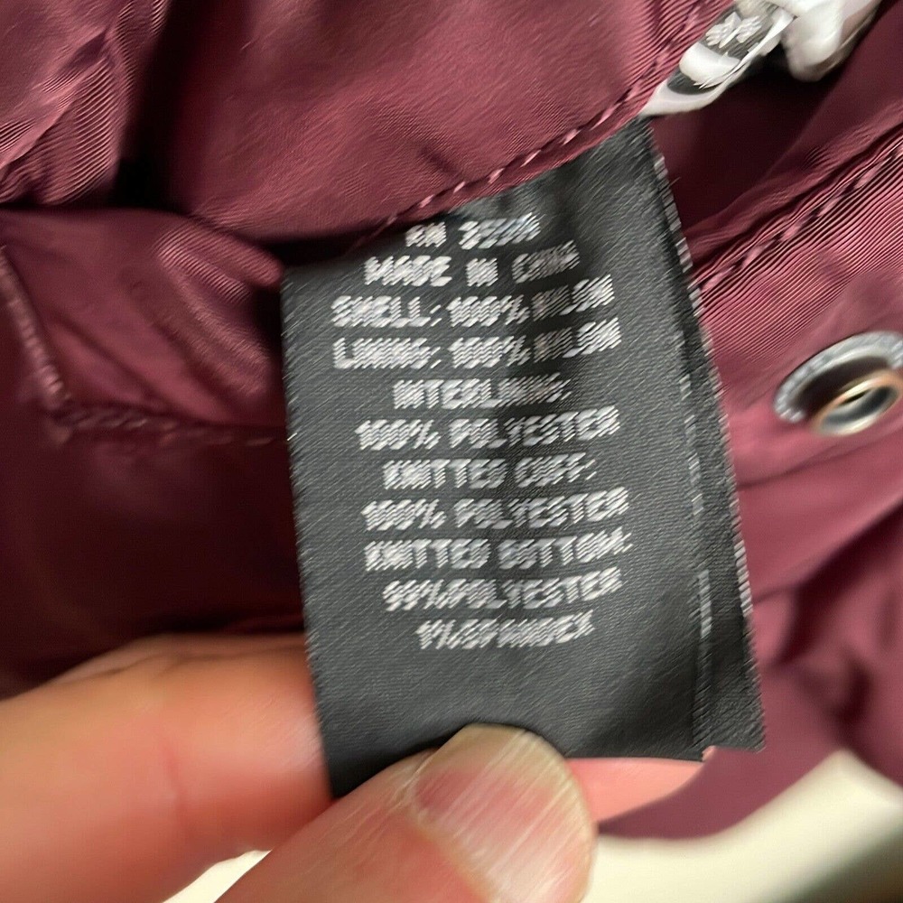 Alpha Industries M Mens Maroon Orange Full Zip Pockets Reversible Bomber Jacket - Picture 7 of 10